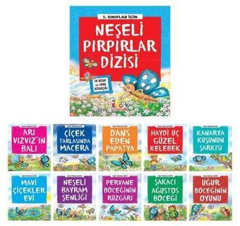 1. Sınıflar İçin Neşeli Pırpırlar Dizisi Seti - 10 Kitap Takım - Kolektif  - Bıcırık Yayınları