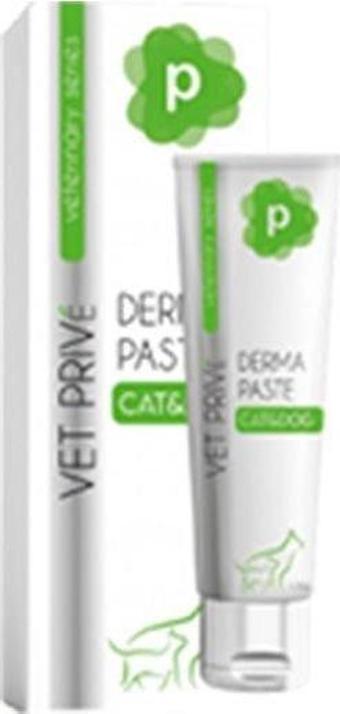 Vet Prive Veterinary Derma Paste Dermatolojik Kedi ve Köpek Vitamini Malt Macun 100 Gr