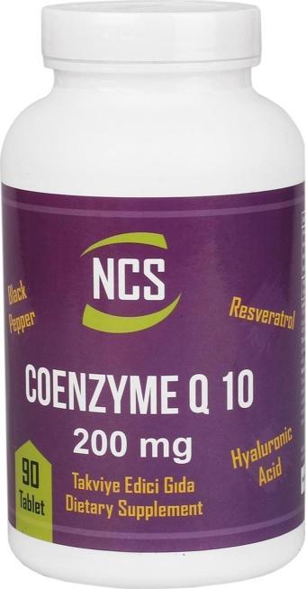 Ncs Coenzyme Q-10 200 Mg Resveratrol Hyaluronic Acid Black Pepper Koenzim 90 TABLE