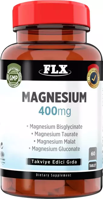 FLX Magnezyum Bisglisinat Malat Taurat Glukonat 60 Tablet