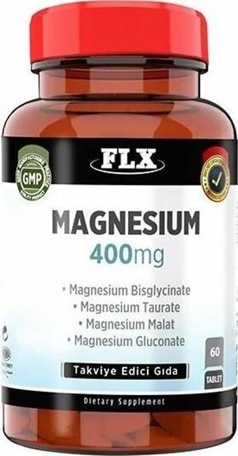 Flx Magnezyum Bisglisinat Malat Taurat Glukonat 60 Tablet