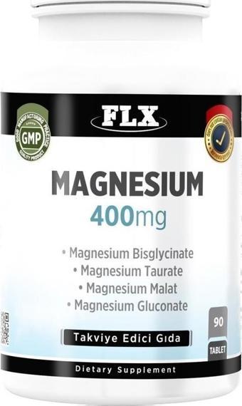 Flx Magnezyum Bisglisinat Malat Taurat Glukonat 90 Tablet