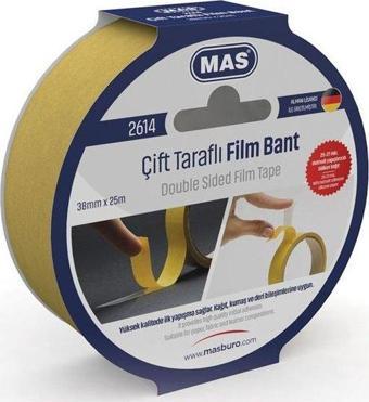 Mas 38 mm x 25 mt Çift Taraflı Bant 2614