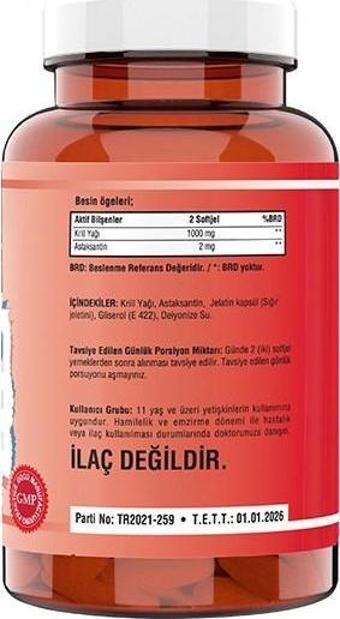 Ncs Krill Oil 1000 Mg Astaksantin 2 Mg 90 Softgel