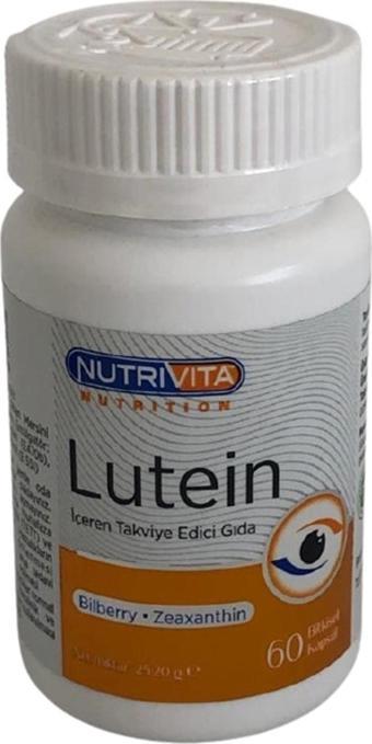 Nutrivita Nutrition Lutein Yaban Mersini (Bilberry) Zeaxathin 60 Tablet
