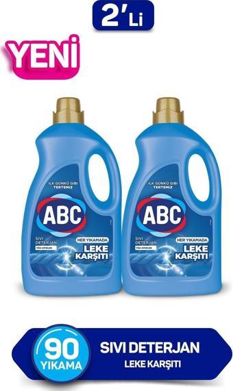 Abc Leke Karsıtı Sıvı Çamaşır Deterjan 2 x 2,7 Lt