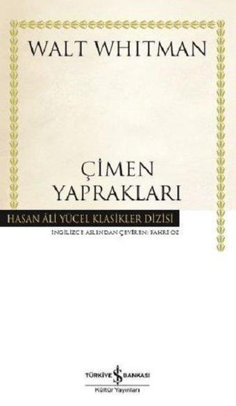 Çimen Yaprakları - Walt Whitman - İş Bankası Kültür Yayınları