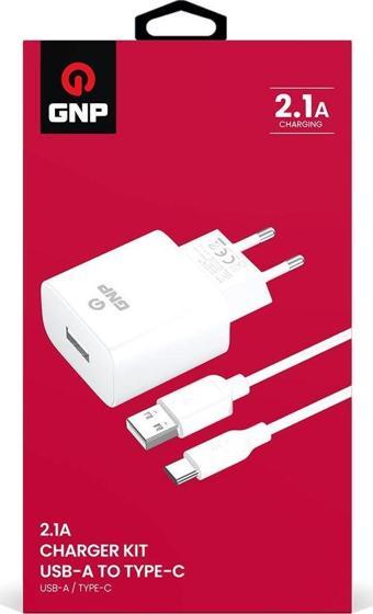 Gnp Şarj Aleti 2.1A Adaptör + USB to USB-C Kablo