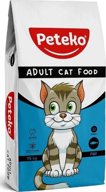 Peteko Balıklı Yetişkin Kedi Maması 15 kg