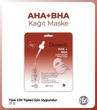 Derminix Aha Bha Canlandırıcı ve Arındırıcı Yüz Kağıt Maskesi