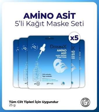 Derminix Amino Asit Kağıt Maske 5 Adet