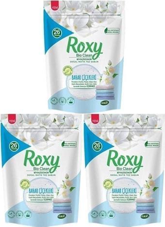 Dalan Roxy Bio Clean Matik Toz Sabun Bahar Çiçekleri 1600 gr. x 3 Adet