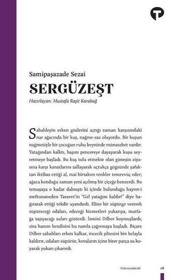 Sergüzeşt - Samipaşazade Sezai - Turkuvaz Kitap