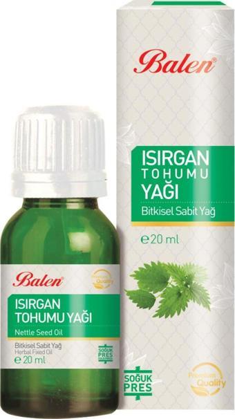 Balen Isırgan Tohumu Yağı 20 ml Soğuk Pres