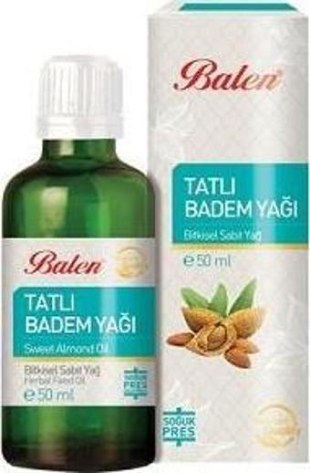 Balen Tatlı Badem Yağı 50 ml Soğuk Pres