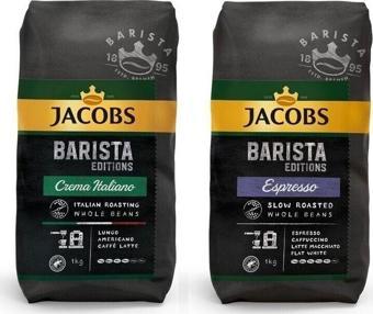 Jacobs Barista Çekirdek Kahve Avantajlı Paket 2 kg ( Crema Italiano 1kg + Espresso 1kg )