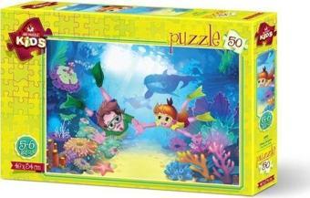 Art Kids 4499 Dalgıç Çocuklar 34x48 cm 50 Parça Puzzle