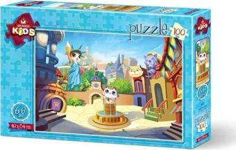Art Kids 4507 Kedi Kasabası 34x48 cm 100 Parça Puzzle