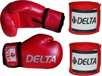 Delta Storm Deluxe PU Boks Eldiveni + Boks El Bandajı Seti