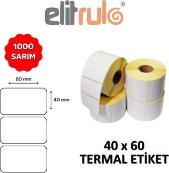 Elitrulo Barkod Etiketi 40x60 Termal - 1000 Adet