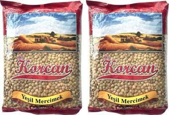 Korcan Yeşil Mercimek 1000 gr 2 li