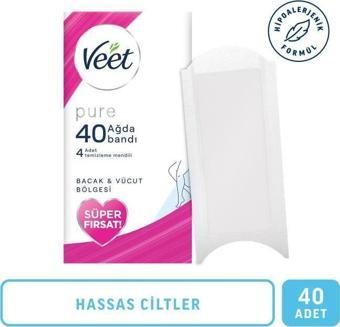 Veet Pure Ağda Bandı promo 40lı