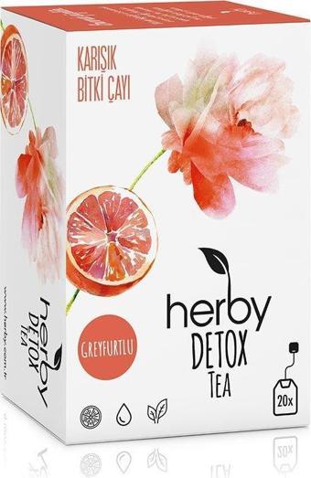 Herby Detox Tea greyfurtlu 20'Li Bitki Çayı