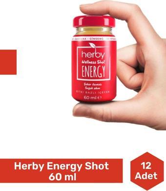 Herby Energry Shot 60 ml - 12 Adet