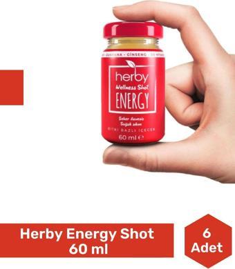 Herby Energry Shot 60 ml - 6 Adet