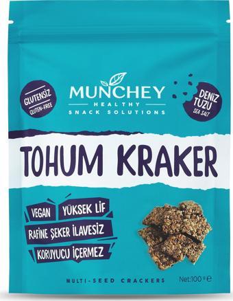 Munchey Büyük Boy Sade Tohum Kraker 100gr