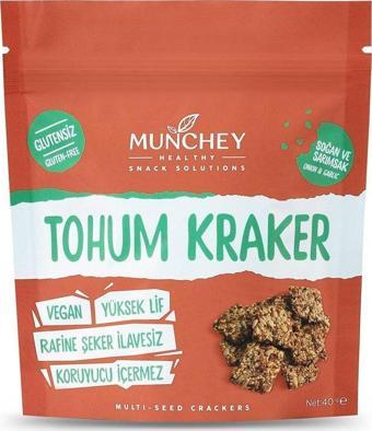 Munchey Soğan Ve Sarımsaklı Tohum Kraker 40gr