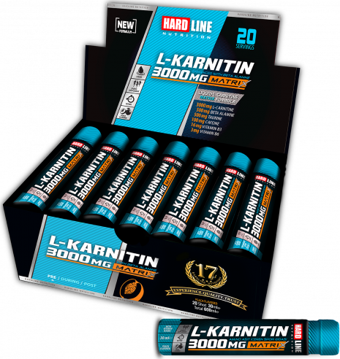 Hardline Nutrition L-Karnitin Matrix Şeftali 3000 Mgr 20 Ampül