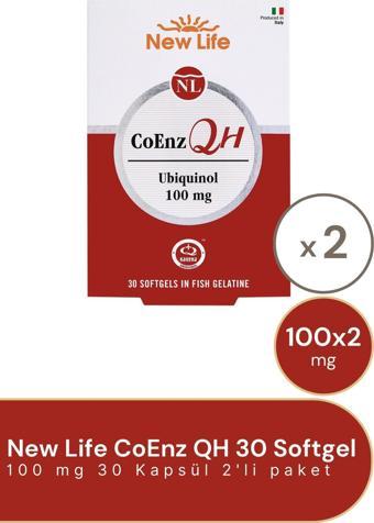 New Life Coenz Qh 100 Mgr 30 Softgrel 2'Li Paket