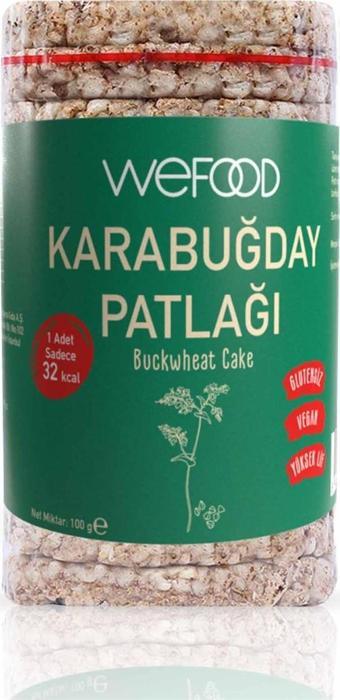 Wefood grlutensiz Karabuğday Patlağı 100 gr