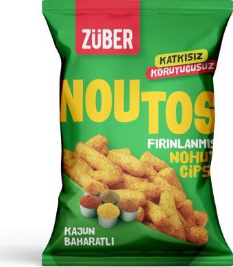 ZüBer Noutos Fırınlanmış Nohut Cipsi Kajun 55 gr