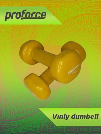 Proforce Vdb1 Dışı Vinil Kaplı Içi Çelik Döküm Ağırlık Dambıl 1 Kg -tek Adet
