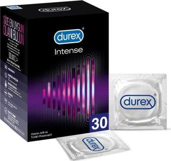 Durex Intense 30'lı Uyarıcı Jelli ve Tırtıklı Prezervatif