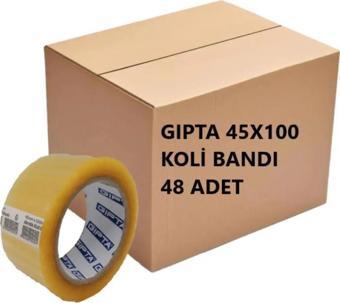 Gıpta Koli Bandı 45Mmx100 Metre Şeffaf Akrilik 4-F241200-5001 - 48 Adet