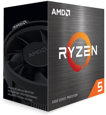 AMD RYZEN 5 5600 6 Core, 3,50-4.40GHz,  35Mb Cache, 65W, Wraith Stealth FAN, AM4 Soket, BOX (Kutulu) (Grafik Kart YOK, F
