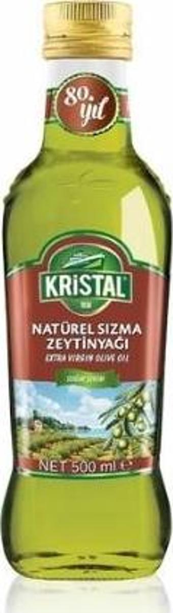 Kristal Dolgun Sızma Zeytinyağı Cam 500 Ml.