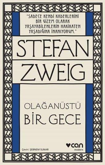 Olağanüstü Bir Gece - Stefan Zweig - Can Yayınları