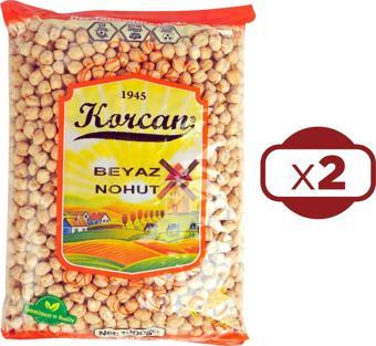 Korcan Beyaz Nohut 1 kg 8 mm x 2 Adet