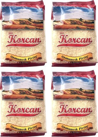 Korcan Osmancık Pirinç 1 kg 4 lü