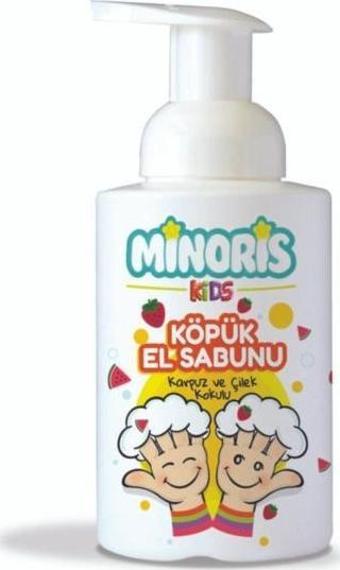 Minoris Kids Organik Köpük Sabun Karpuz Çilek Kokulu 300ml