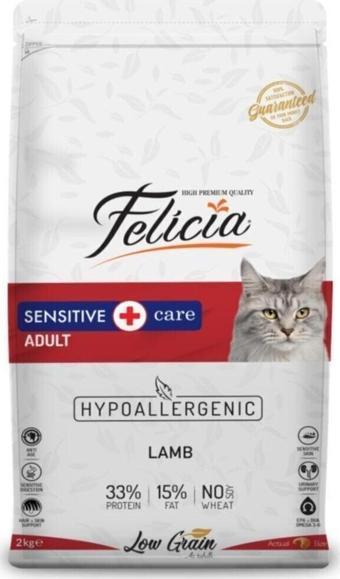 Felicia Az Tahıllı 12 Kg Yetişkin Kuzu Etli Hypoallergenic Kedi Maması