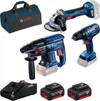 Bosch GBH 180li+GSR 180li+GWS 180li 3Lü Set