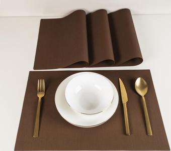 Maxstyle Harmony Bronze 4 Parça Amerikan Servis Seti 30x45 cm