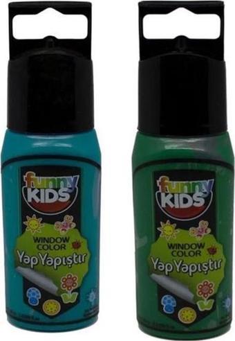 Funny Kıds Yap Yapıştır Set Turkuaz Yeşil 60cc
