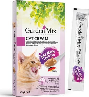 Garden Mix Somonlu ve Biotinli Kedi Ödülü 5 x 15 gr