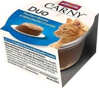 Animonda Carny Duo Ton Balıklı ve Tavuklu Mousse Yetişkin Konserve Kedi Maması 70 Gr